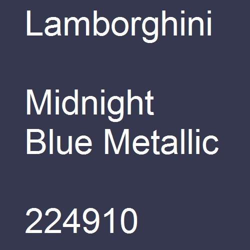 Lamborghini, Midnight Blue Metallic, 224910.